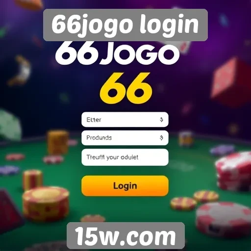 Acessibilidade e usabilidade do site 66jogo login