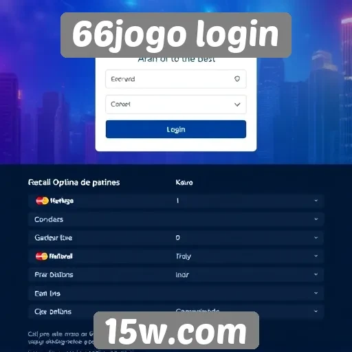 Opções de pagamento disponíveis no 66jogo login