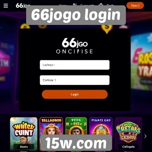 Análise da interface do site 66jogo login